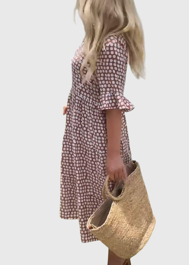 זורה - שמלת מידי קצרה בשרוולים