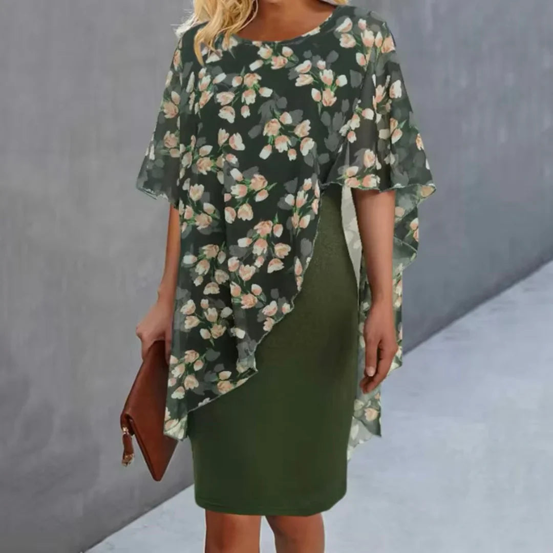 טיאנה - שמלה אלגנטית מודפסת