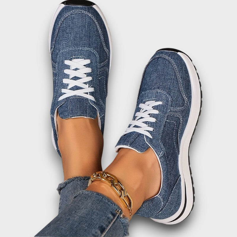 חְרוּסוּלָה™ - נעלי סניקרס אורטופדיות ג'ינס