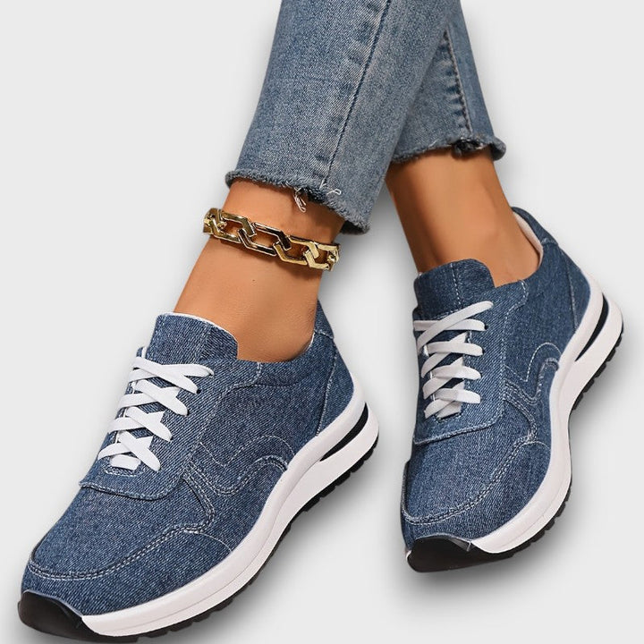 חְרוּסוּלָה™ - נעלי סניקרס אורטופדיות ג'ינס