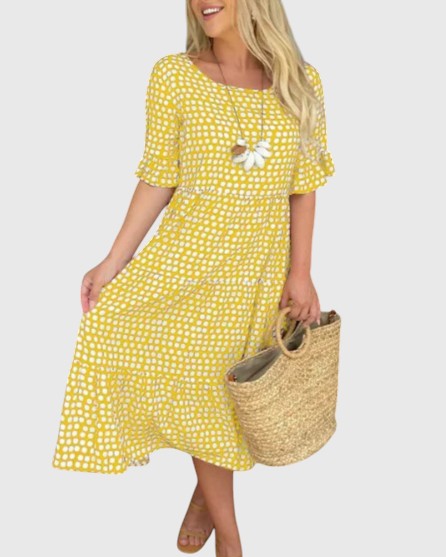 זורה - שמלת מידי קצרה בשרוולים