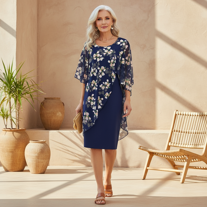 טיאנה - שמלה אלגנטית מודפסת