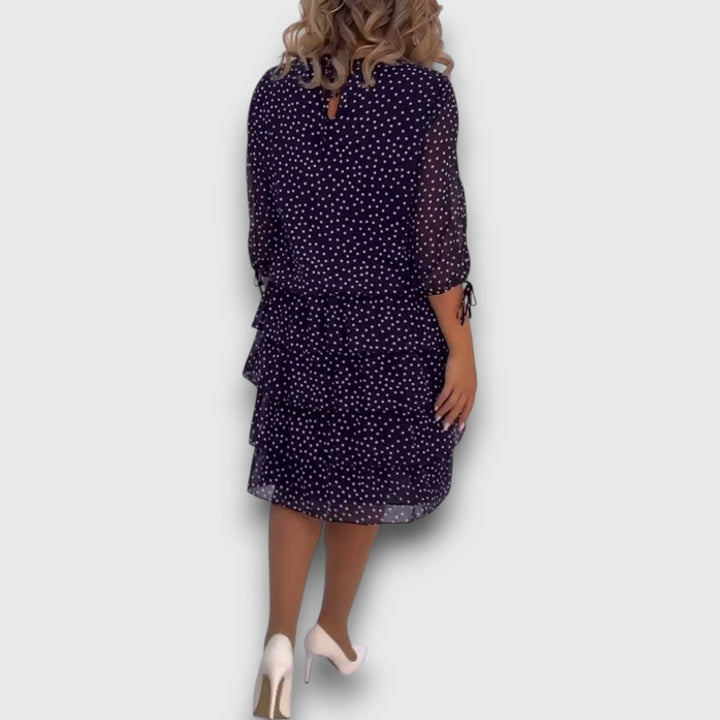 טילי - שמלת שכבות עם נקודות